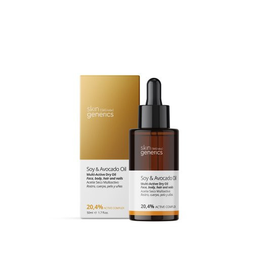 Skin Generics Soy & Avocado Multi-Active Dry Oil Daudzfunkcionāla eļļa 50ml