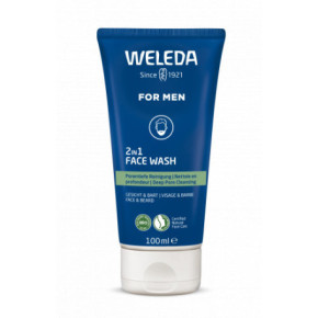 Weleda Men's 2 in 1 Face Wash Sejas mazgāšanas līdzeklis vīriešiem 100ml