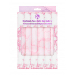 W7 cosmetics Heatless 6-Piece Satin Hair Rollers Satīna matu ruļļi 6 gab.