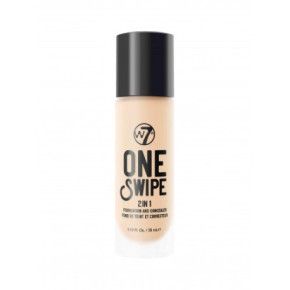 W7 cosmetics One Swipe 2-In-1 Foundation & Concealer Tonālais un konsīleris vienā 35ml