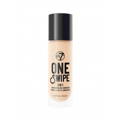 W7 cosmetics One Swipe 2-In-1 Foundation & Concealer Tonālais un konsīleris vienā 35ml