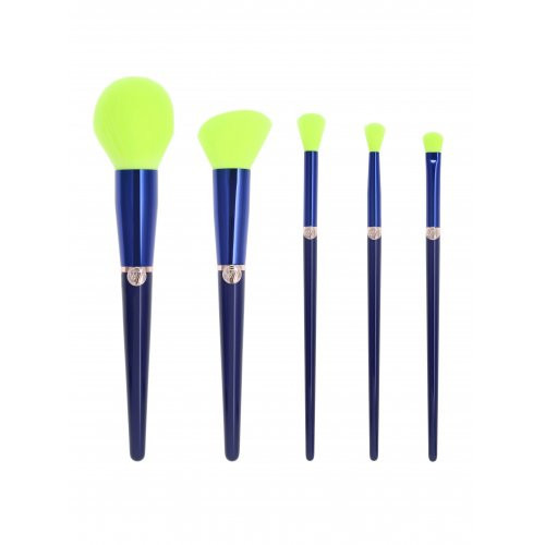 W7 cosmetics Glow Getter Neon Makeup Brush Set Grima otu komplekts Kit