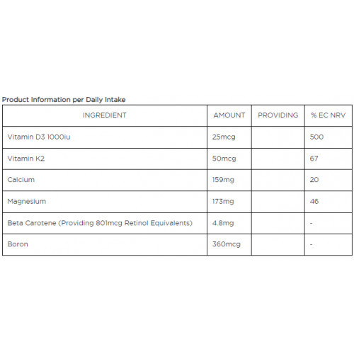 Biocare Osteoplex Complex For Bones Vitamīnu komplekss kauliem 90 kapsulas