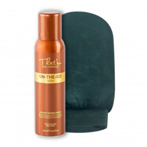 That'so Sun Makeup On-the-Go Dark (DHA 6%) Tanning Spray + Mitt Izsmidzināms pašiedeguma līdzeklis un cimds