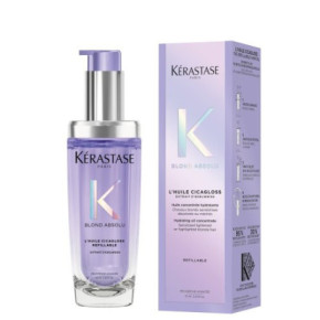 Kerastase Blond Absolu L'Huile Cicagloss Refillable Hair Oil Intensīvi gaišus matus stiprinoša eļļa 75ml