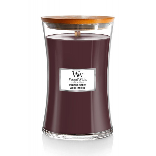 WoodWick Phantom Cherry Candle Mājas svece Heartwick