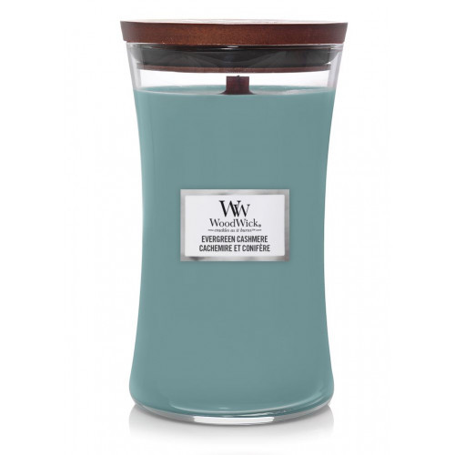 WoodWick Evergreen Cashmere Candle Svece Heartwick