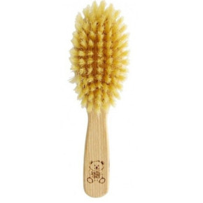 TEK Baby Brush With Natural Bristles Matu suka ar dabīgiem sariem bērniem un jaundzimušiem