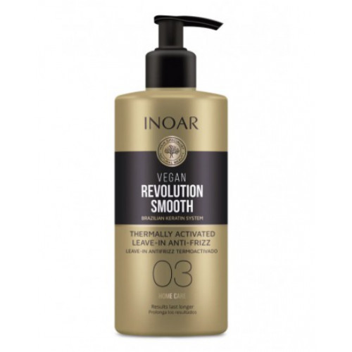 Inoar Vegan Revolution Smooth Thermo Activated Leave-In Step 3 Nenoskalojams līdzeklis ar aizsardzību pret karstumu 350ml