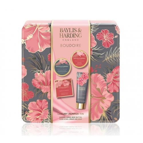 Baylis & Harding Boudoire Luxury Pamper Tin Gift Set Ķermeņa kopšanas komplekts