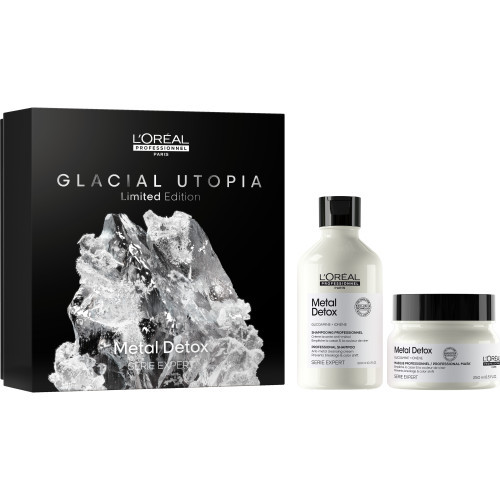 L'Oréal Professionnel Glacial Utopia Metal Detox DUO Matu kopšanas komplekts