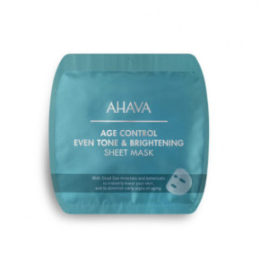 Ahava Age Control Even Tone & Brightening Sheet Mask Lokšnu sejas maska 1gab.