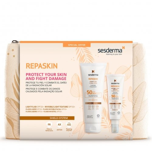 Sesderma Repaskin Protect Your Skin SPF50 Komplekts pret kaitīgo saules ietekmi Komplekts