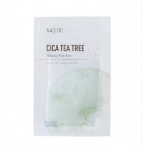 NACIFIC Cica Tea Tree Relaxing Mask Nomierinošā lokšņu sejas maska 30g