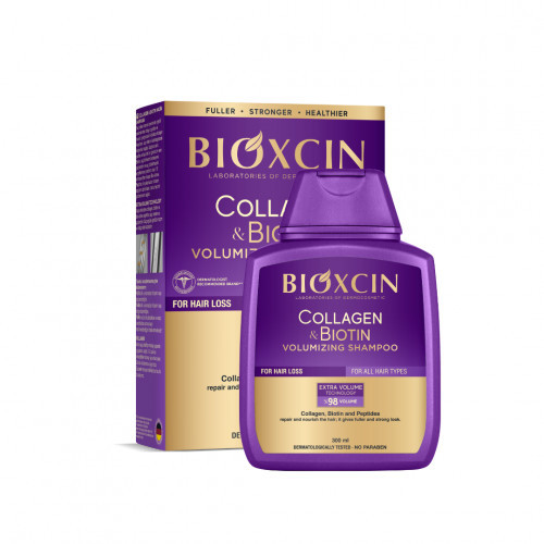 Bioxsine Collagen & Biotin Volumizing Shampoo Šampūns matu apjomam 300ml