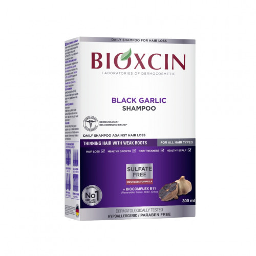 Bioxsine Dermagen Black Garlic Shampoo Šampūns pret matu izskrišanu ar melno ķiploku 300ml