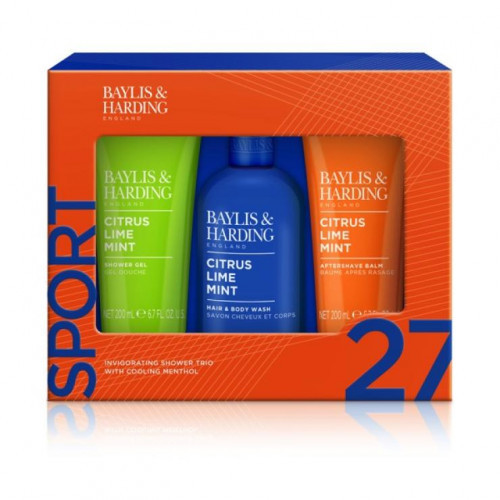 Baylis & Harding Sport Shower Trio Gift Set Ķerrmeņa kopšanas komplekts