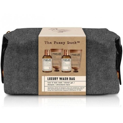 Baylis & Harding The Fuzzy Duck Bergamot, Hemp & Sandalwood Men's Luxury Wash Bag Gift Set Ceļojumu komplekts vīriešiem