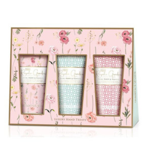 Baylis & Harding Royale Garden Rose, Poppy & Vanilla Luxury Hand Treats Gift Set Roku krēma komplekts 3x50ml