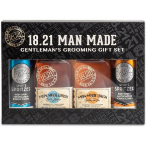 18.21 Man Made Gift Set Absolute Mahogany & Noble Oud Matu un ķermeņa kopšanas komplekts vīriešiem Komplekts