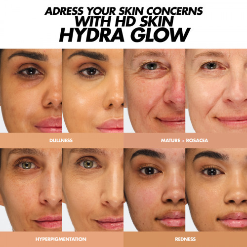 Make Up For Ever HD Skin Hydra Glow Foundation Škidra grima bāze 30ml