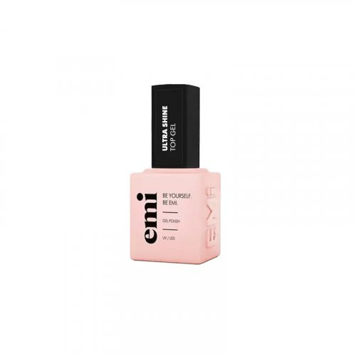 E.Mi Top Gel Ultra Shine Virsējais gēla lakas slānis 15 ml