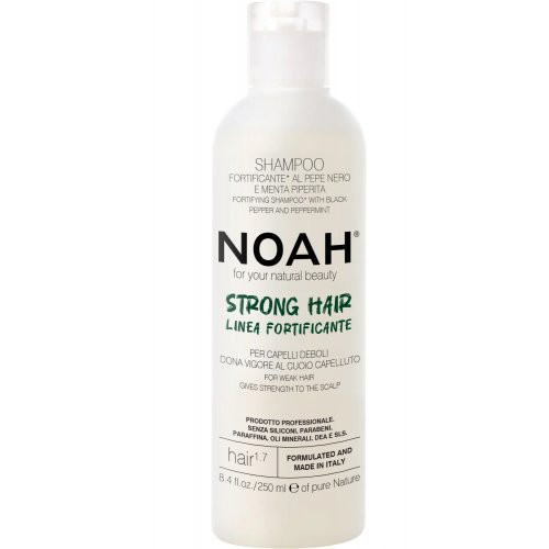 Noah Shampoo With Black Peper And Pepermint Stiprinošs šampūns vājiem matiem 250ml