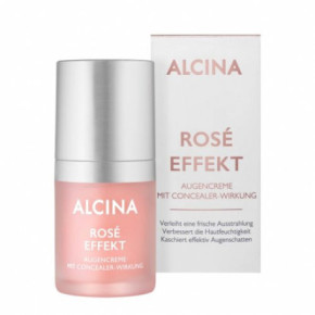 Alcina Rosé Effect Eye Cream Maskējošs pretgrumbu acu krēms 15ml