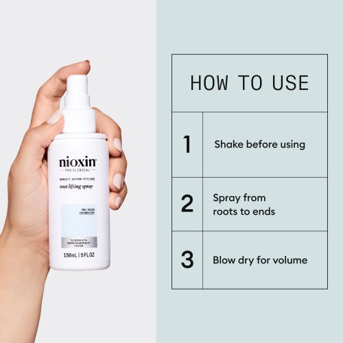 Nioxin Root Lifting Spray Matu saknes pacēlošs sprejs 150ml