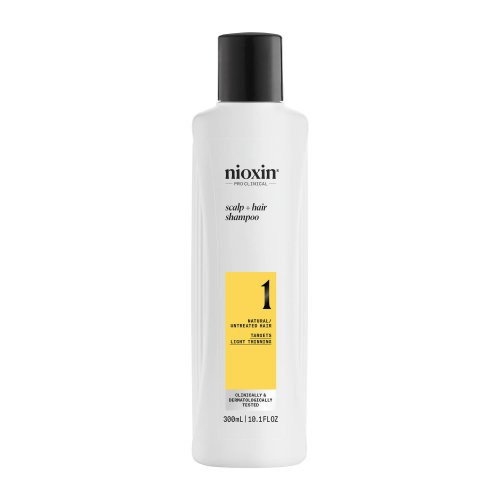 Nioxin System 1 Shampoo Galvas ādas un matu šampūns ar viegli retinošiem matiem 300ml