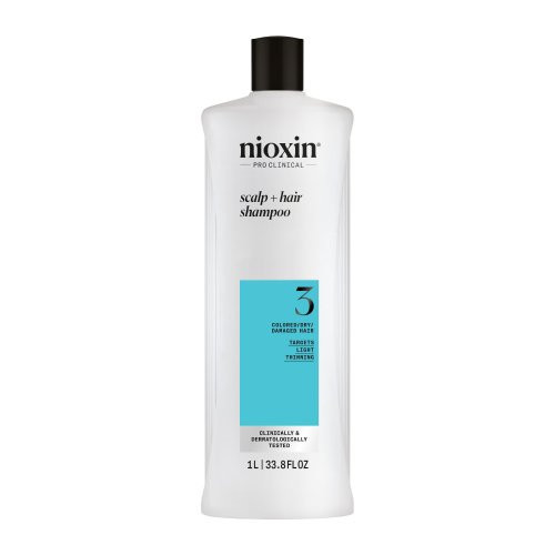 Nioxin System 3 Shampoo Galvas ādas un matu šampūns ar viegli retinošiem matiem 300ml