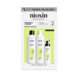 Nioxin System 2 Kit Matu kopšanas komplekts stipri retinātiem, dabīgiem matiem 300ml+300ml+100ml