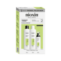 Nioxin System 2 Kit Matu kopšanas komplekts stipri retinātiem, dabīgiem matiem 300ml+300ml+100ml