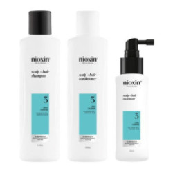 Nioxin System 3 Kit Matu kopšanas komplekts viegli retinošiem matiem 300ml+300ml+100ml