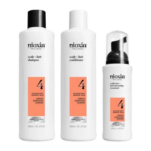 Nioxin System 4 Kit Matu kopšanas komplekts stipri retinātiem matiem 150ml+150ml+40ml