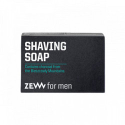 ZEW Shaving Soap With Charcoal Skūšanās ziepes ar kokogli 85g