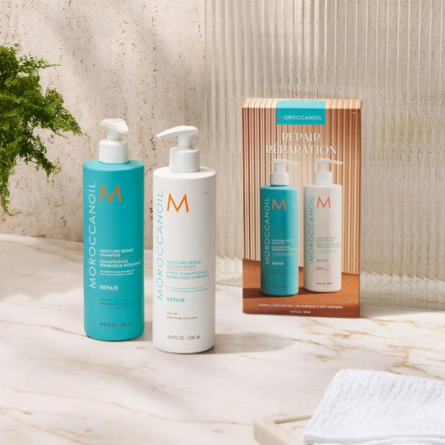 Moroccanoil Moisture Repair Shampoo & Conditioner Duo Matu atjaunošanas komplekts