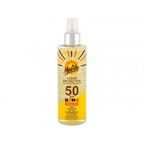 Malibu Kids Clear Protection Spray Pump Saules aizsardzības sprejs bērniem 250ml