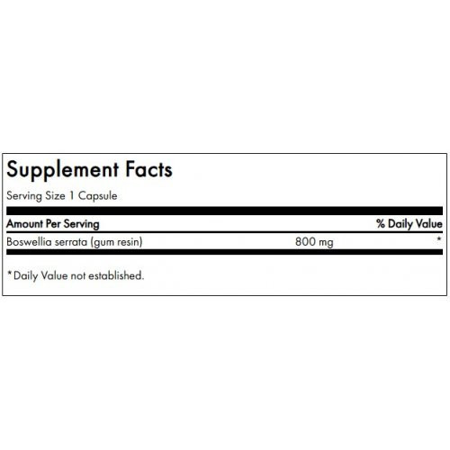 SWANSON Boswellia Joint Health and Mobility 400mg Bosvēlija 100 kapsulas