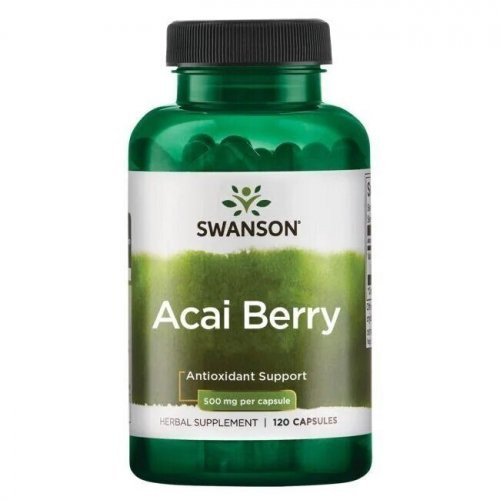 SWANSON Acai Berry Antioxidant Support 500mg Acai ogu ekstrakts 120 kapsulas