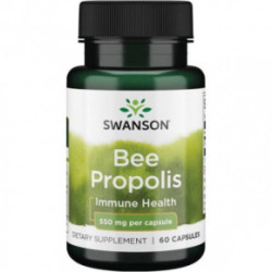 SWANSON Bee Propolis Immune Health 550mg Bišu piķis (propoliss) 60 kapsulas