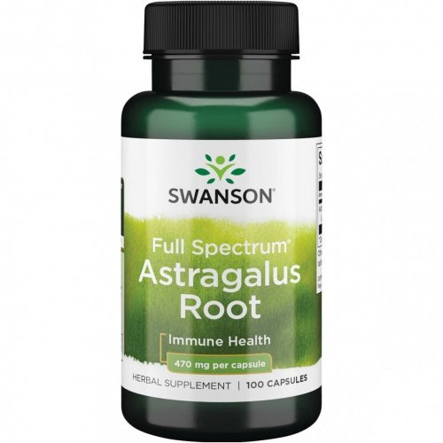 SWANSON Astragalus Root Immune Health 470mg Astragala 100 kapsulas