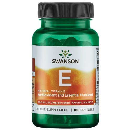 SWANSON Natural Vitamin E 134.2 mg Naturāls vitamīns E 100 kapsulas