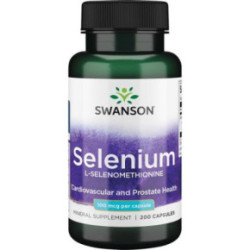 SWANSON Selenium 100 Mcg Uztura bagātinātājs Selēns 100 Mcg 200 kapsulių