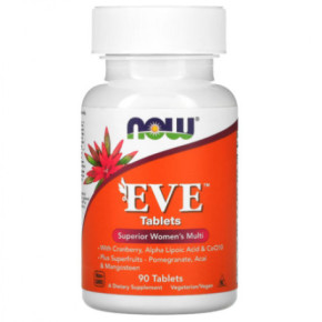 NOW Foods EVE Women's Multi Uztura bagātinātājs sievietēm 90 kapsulas