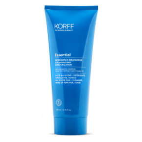 KORFF Essential All in One Milk Cleanser, Make Up Remover & Toner Trīskāršas iedarbības attīrošs pieniņš 200ml