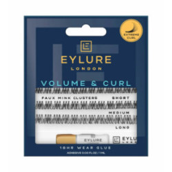 Eylure Volume & Curl Faux Mink Clusters Mākslīgas skropstas 26 gab.