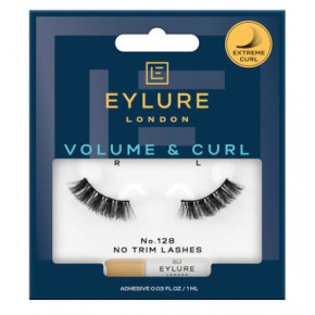 Eylure Volume & Curl False Lashes 3/4 Length Māksīgās skropstas No. 128