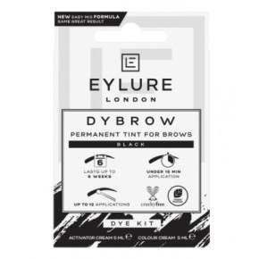 Eylure Dybrow Permanent Tint For Brows Kit Uzacu krāsošanas komplekts Black