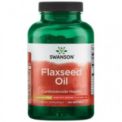 SWANSON Flexseed Oil Cardiovascular Health 1g Linsēklu eļļa 100 kapsulas